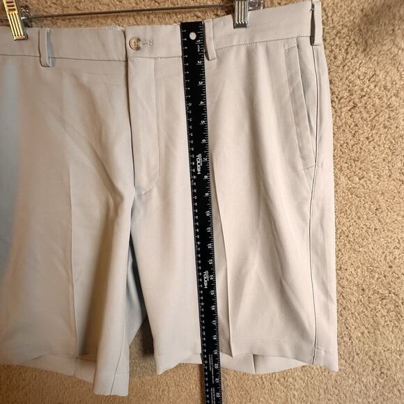 Peter Millar Shorts Mens 36 British Gray Salem Performance Chino Golf Preppy EC - Picture 15 of 16
